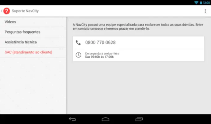 Suporte android App screenshot 1